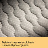 DAGA Calientacamas Doble, Sueño Cálido en tejido hipoalergénico acolchado, sistema de seguridad, 2 Niveles de Temperatura, Ahorro de consumo energético, Certificado OEKO-TEX,150x137 cm