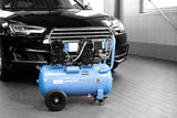 Güde 50138 Airpower 275/8/50 - Compresor silencioso (2 unidades de doble pistón con motor separado, caldera de 50 litros, 230 V, sin aceite)
