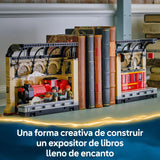 LEGO Harry Potter Rincón Entre Libros: Expreso de Hogwarts - Sujetalibros con un Tren de Juguete -2 Minifiguras (Harry y Ron Weasley) y Figura de Hedwig - Regalo para Niñas y Niños de 10+ Años 76450