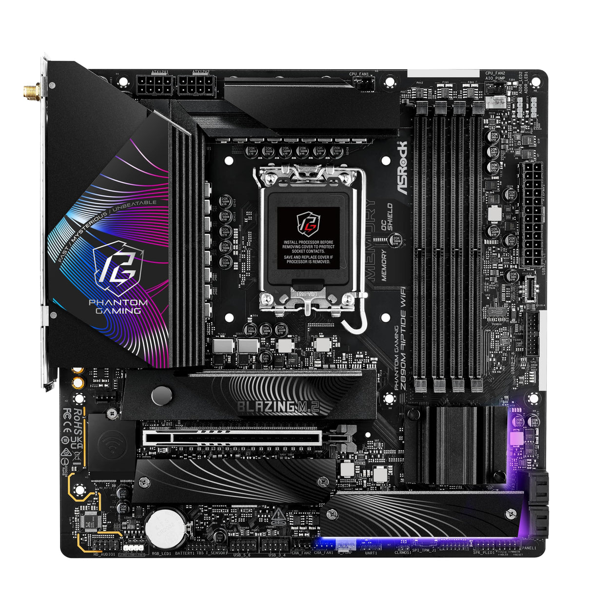 MB ASRock Intel 1851 Z890M Riptide WiFi