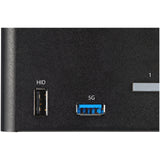 StarTech.com Switch Conmutador KVM de 2 Puertos DisplayPort 1.2 para 4 Monitores - DP HDR UHD 4K de 60Hz - Hub Ladrón de 2 Puertos USB 3.0 (5Gbps) - 4 Puertos USB 2.0 Audio Hotkeys (SV231QDPU34K)
