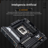 ASUS TUF Gaming B860M-PLUS, Placa Base Intel mATX, 12+1+2+1 etapas de alimentación DrMOS 80A, DDR5, PCIe 5.0, 3 Ranuras M.2, Realtek 2.5Gb Ethernet, DisplayPort, HDMI, USB 20Gbps Tipo-C