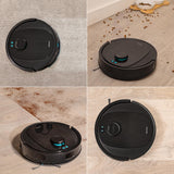 Cecotec Robot Aspirador y Base Autovaciado Conga 7690 Immortal MAX Home M, Navegación Laser, Succión 5000 Pa, hasta 220min Autonomía, Base, 2,5L, Control App, 4en1 Barre, aspira, friega y Pasa mopa