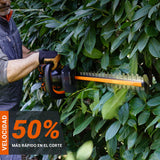 WORX Cortasetos Profesional WG286E.9 Nitro 40 V - Corte preciso Incluso en ángulos difíciles - Motor sin escobillas - Longitud de Corte 58 cm - Distancia Entre Dientes 27 mm - Sin batería ni Cargador