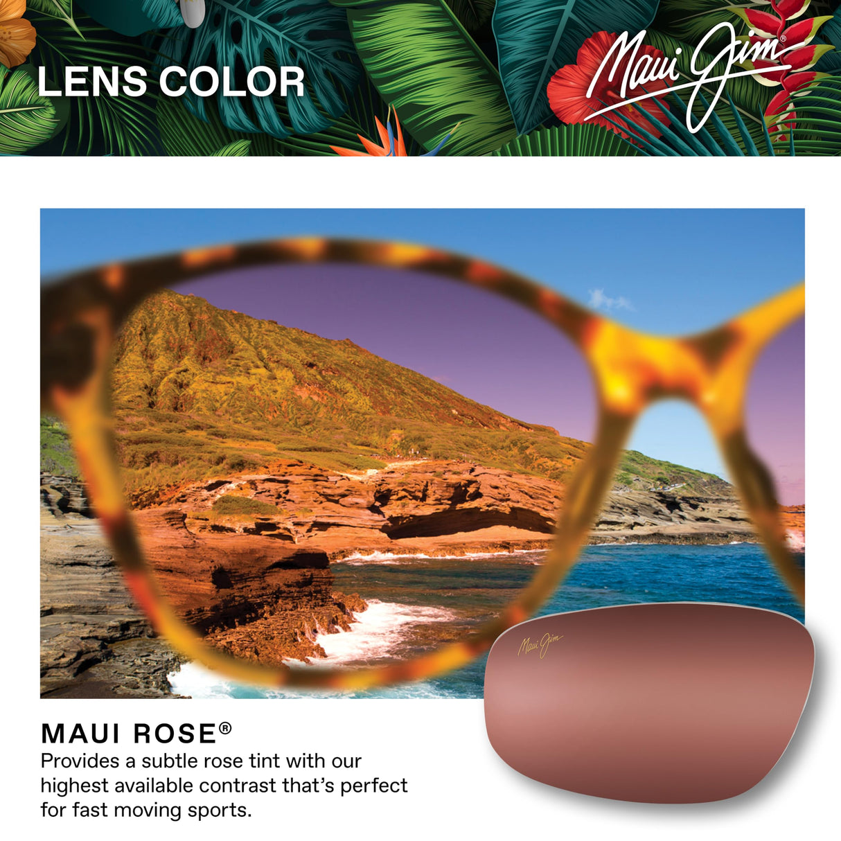 Maui Jim Hookipa Gafas, Tortoise, 64-14-140 Unisex Adulto