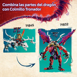 LEGO Ninjago 2 en 1 Meca Reactor de Lloyd - Figura Articulada Transformable en Avión Reactor - 5 Minifiguras Inc. Sora y Lloyd - Moto y Dragón de Juguete - Regalo para Niños de 9+ Años 71845
