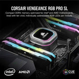 CORSAIR Vengeance RGB Pro SL 32GB (2x16GB) DDR4 3200 (PC4-25600) C16 1.35V Módulos de Memoria de Alto Rendimiento - Negro