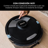 SHARK Robot Aspirador 2 en 1 ai Ultra [RV2600WDEU]: Potente Capacidad de succión, mopa sónica, Anti Hair Wrap, alfombras y Suelos Duros, aplicación por Wi-Fi