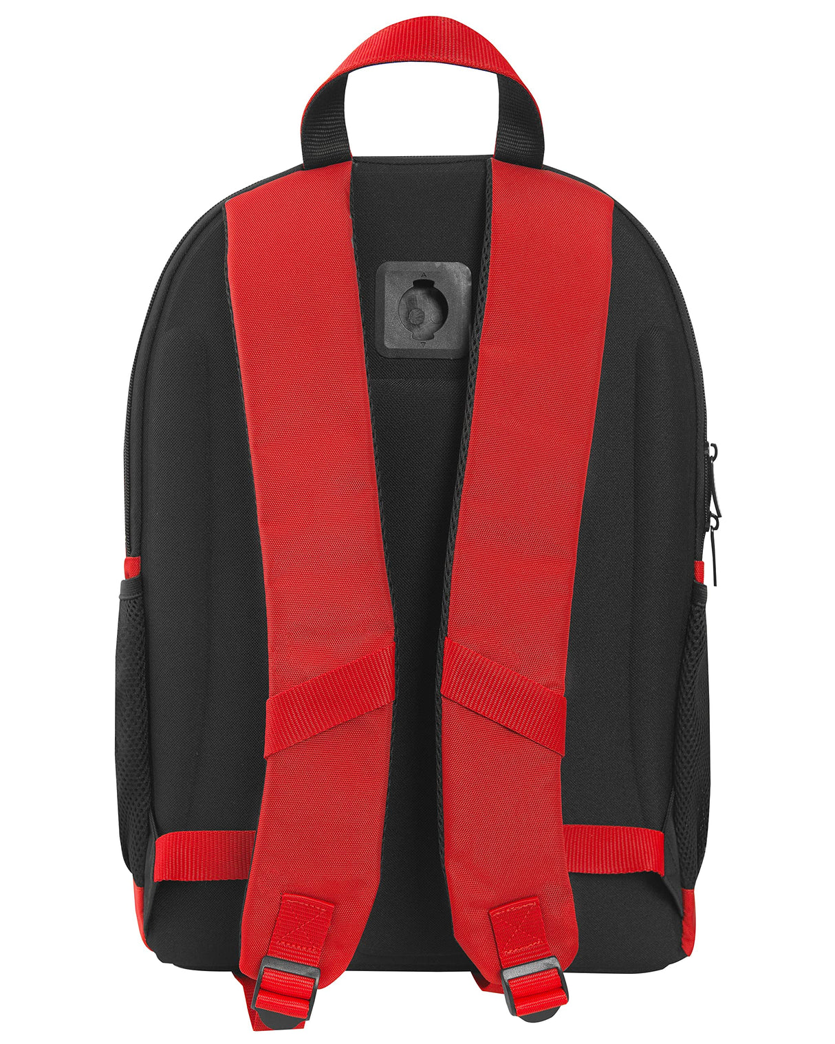Ferrari – Mochila con carrito desmontable ajustable con asa y tirantes retráctiles, cremallera y bolsillo frontal con cremallera – Mochila escolar 36 x 23 x 47 cm, rojo, Talla única, Casual