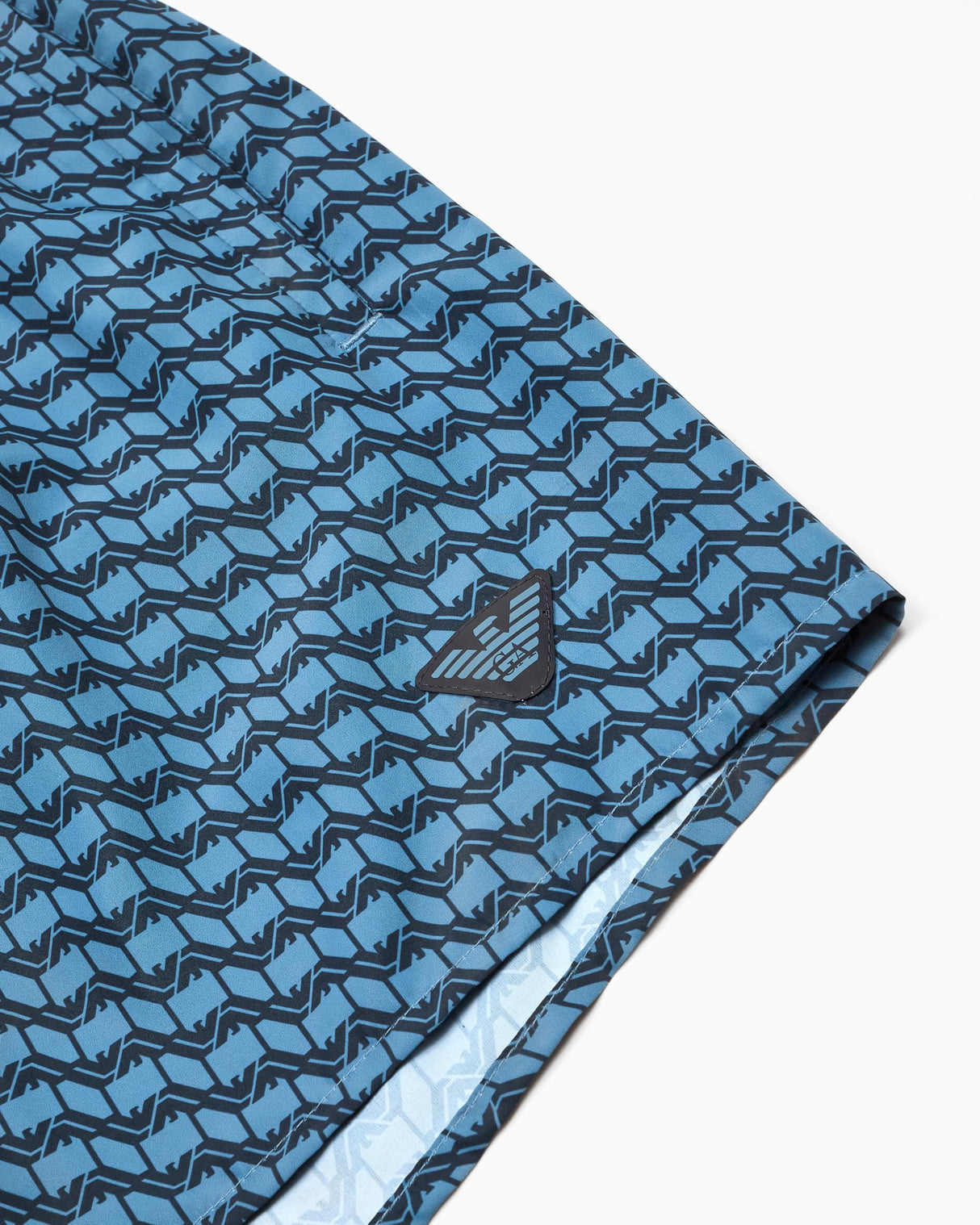 EMPORIO ARMANI Mid Boxer Bañador para Hombre, Capt.Blue/Arman.Blue, XL