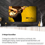 TechniSat AUDIOMASTER SL 450 - Barra de Sonido con Bluethooth (30 W, Puerto USB, HDMI, HDMI ARC, 2.0 Canales, AUXin, Entrada de Audio óptica, Mando a Distancia), Color Negro