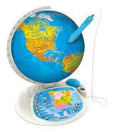 Clementoni Globo Terráqueo Interactivo, bola del mundo interactiva con sonido y App, a partir de 7 años, idioma español (55117), Multicolor
