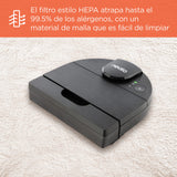 Neato D9 Smart Robot Vacuum Cleaner - D-Design, HEPA Filter, Laser Map Navigation - App Control - 200 Minutes Duration, Auto Recharge and Reset - Black