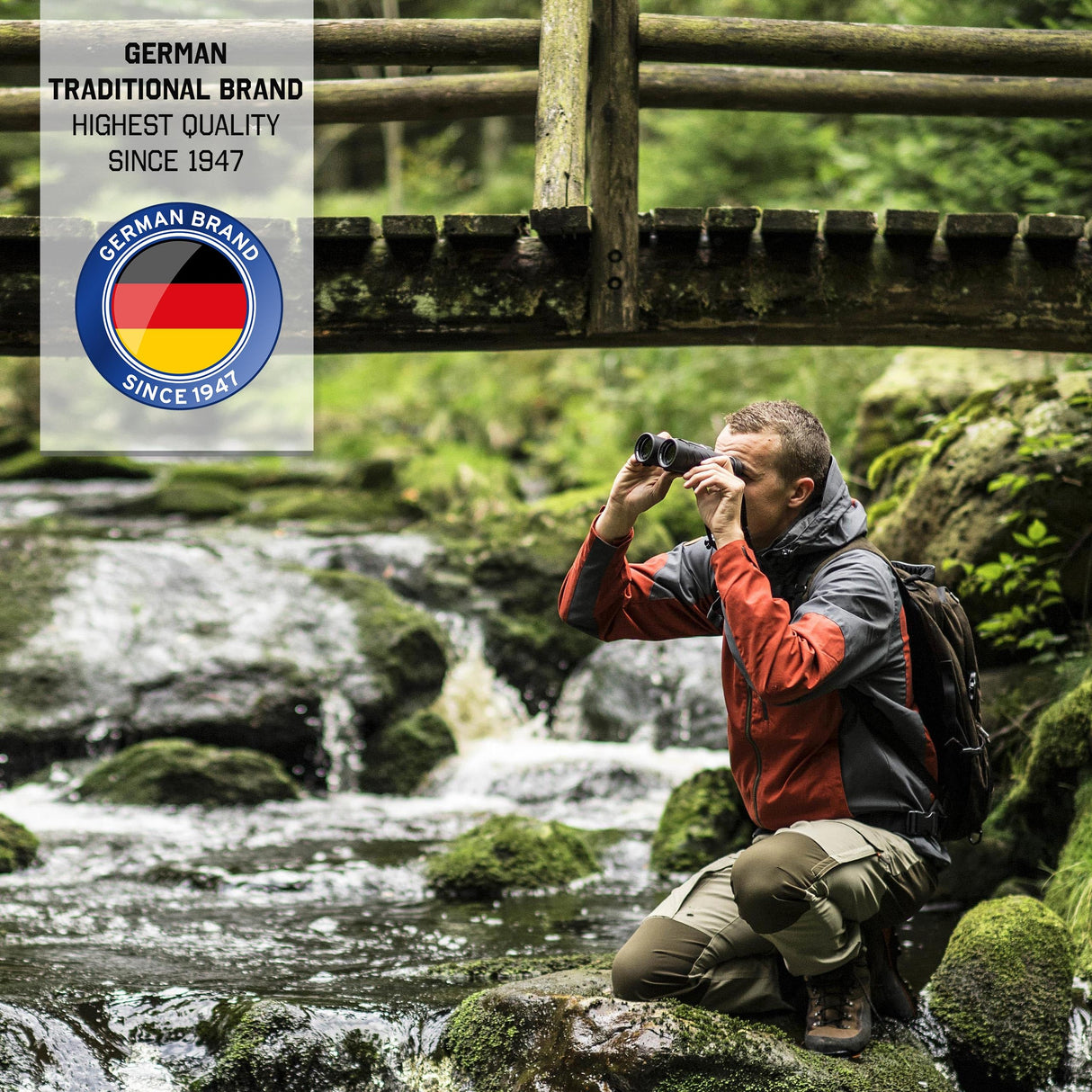 STEINER Prismáticos Safari UltraSharp 10x42 - Óptica de Calidad Alemana, Brillante, de Alto Contraste, Robusto, Ideal para Viajes, Senderismo, Deportes y observación de la Naturaleza