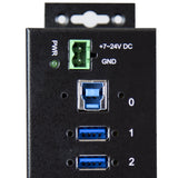 StarTech.com Hub Industrial de 10 Puertos USB 3.0 - Ladrón Concentrador USB-A con Protección Antiestática ESD y Protección de Picos - de Montaje en Carril DIN Pared o Escritorio - Hub TAA (ST1030USBM)