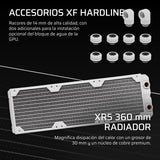 Corsair iCUE Link XH505i RX360 RGB Kit de Refrigeración Personalizada – Bloque de Refrigeración Liquida XC7 Elite, Bomba y Depósito XD6 Elite, 3 RX120 RGB, Radiador XR5 de 360 mm, System Hub - Blanco