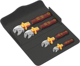 Wera 05020170001 6004 Joker VDE 4 Set 1, Juego de llaves de boca autoajustantes de aislamiento VDE, 4-teilig