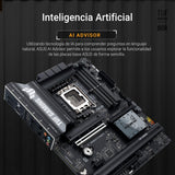 ASUS TUF Gaming B860-PLUS WiFi, Placa Base Intel ATX, 12+1+2+1 80A etapas de alimentación DrMOS, DDR5, PCIe 5.0, 3 Ranuras M.2, Wi-Fi 7, Realtek 2.5Gb Ethernet, DisplayPort, USB Tipo-C 20Gbps