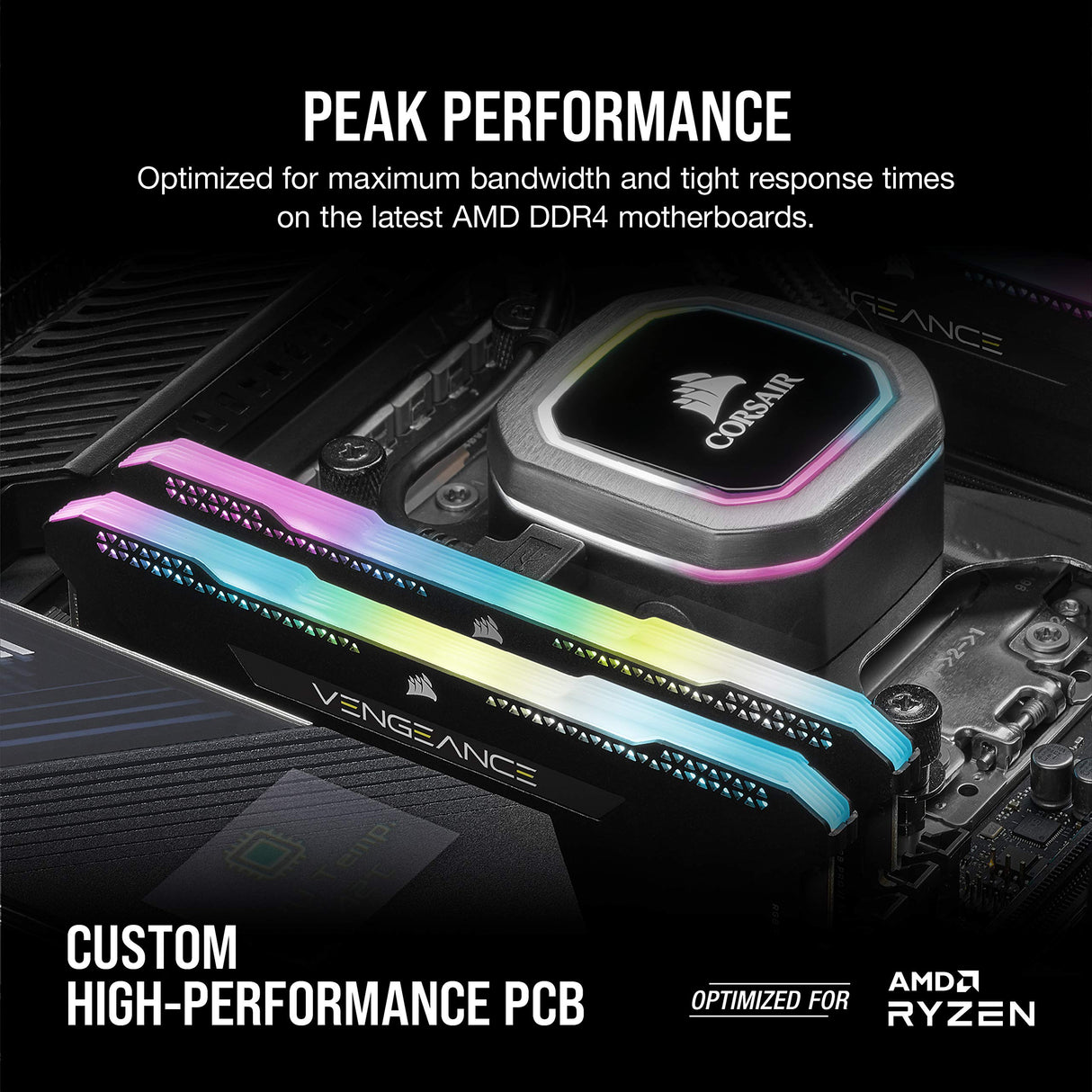 Corsair Vengeance RGB Pro SL 16GB (2x8GB) DDR4 4000 (PC4-32000) C18 Memoria Interna - Negro