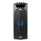 Blaupunkt PS 500 - Altavoz de Fiesta con batería integrada, 40 W RMS, Bluetooth, USB, Entrada Auxiliar, Radio FM, Entrada de Guitarras y micrófono, función de Eco, Caja de música con Efecto de luz,