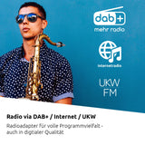 TechniSat DIGITRADIO 586 - Radio híbrido Dab+ (Radio por Internet, FM, Bluetooth, Spotify, Carga inalámbrica, Control por App, Pantalla OLED, USB, CD,MP3, AUX, 20 W, Equipo Compacto, Control Remoto)