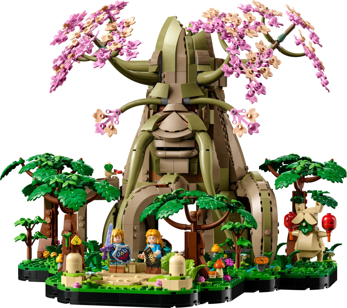 LEGO The Legend of Zelda Gran Árbol Deku “2 en 1”, Kit de Maquetas para Adultos con Zelda y 3 Minifiguras de Link, Regalo para Fans de los Videojuegos Ocarina of Time y Breath of The Wild 77092