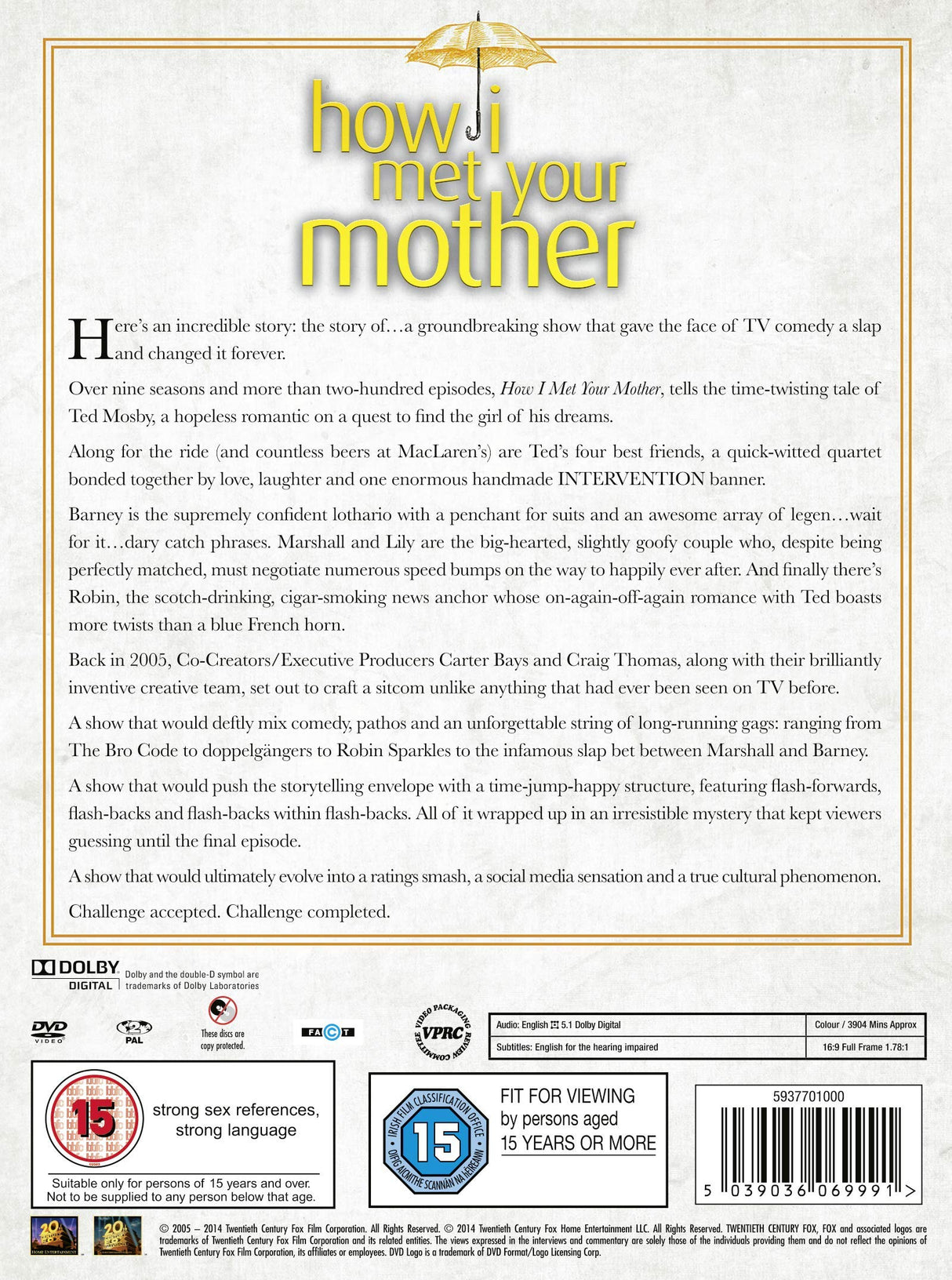 How I Met Your Mother Seasons 1-9 DVD [English] [Reino Unido]