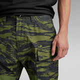 G-STAR Para Hombre Pantalones 3D Regular Tapered Cargo 2.0, Multicolor (Shadow Olive 2L Tiger Camo D24308-D386-G393), 36W / 34L