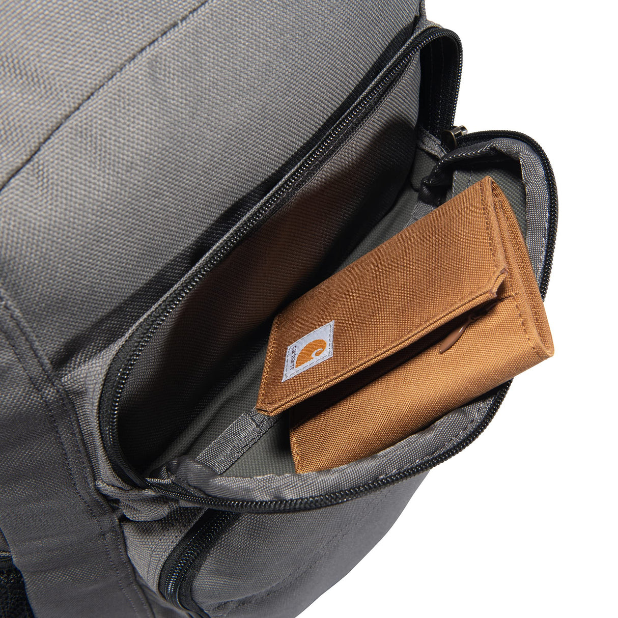 Carhartt 19032104 legado estándar trabajo mochila con acolchado funda blanda para ordenador portátil y Tablet de almacenamiento, color gris