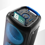 Music Sound - Sound Box - Caja acústica Bluetooth con 80WATT de Potencia - Inalámbrico - Luces RGB - 4 Horas de reproducción - Mando a Distancia para gestionar Todas Las Funciones del Altavoz - Negro
