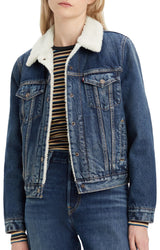 Levi's Original Sherpa Trucker, Chaqueta Mujer, That New New, XL