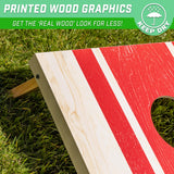 GoSports - Juego de Cornhole con diseño de Madera de 1,2 x 0,6 m, Incluye Dos Tablas de 1,2 x 0,6 m, 8 Bolsas de Frijoles (pufs) y Funda de Transporte