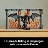LEGO Icons Rincón Entre Libros: El Señor de los Anillos: Balrog Kit de Decoración, Set de Construcción, Regalo para Adultos y Amantes de la Épica Trilogía Cinematográfica 10367