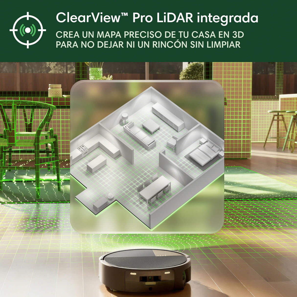 iRobot Roomba MAX 705 Combo con Base AutoWash multifunción y Agua Caliente, Rodillo de fregado PowerSpin Extensible, Cubierta Protectora, cepillos Dobles, fregado y Secado con Calor, LiDAR 3D con IA