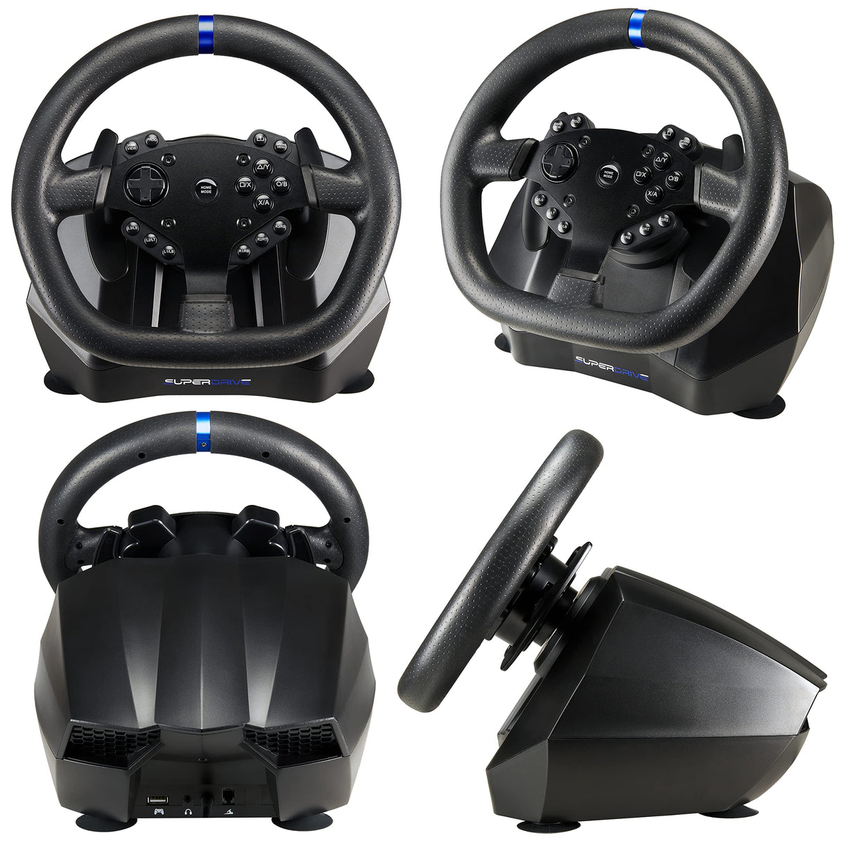 Superdrive - Volante de carreras SV950 con pedal y paletas de cambio para Xbox Serie X/S, PS4, Xbox One, PC (programable para todos los juegos)