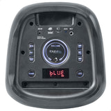 Ibiza - MERCURE50 - Altavoz a Pilas de 500 W con Efectos de iluminación Frontal, Bluetooth, SD, USB y función TWS - Negro