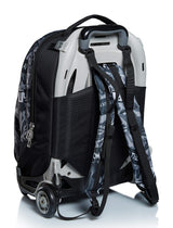 Seven Mochila Escolar Desmontable + Carro, Trolley Escolar NEW TECH KEEP FLAG, Negro - Mochila 3 en 1, Crossover System - Bolso Escolar Niños y Adolescentes - Bolsillo Frontal