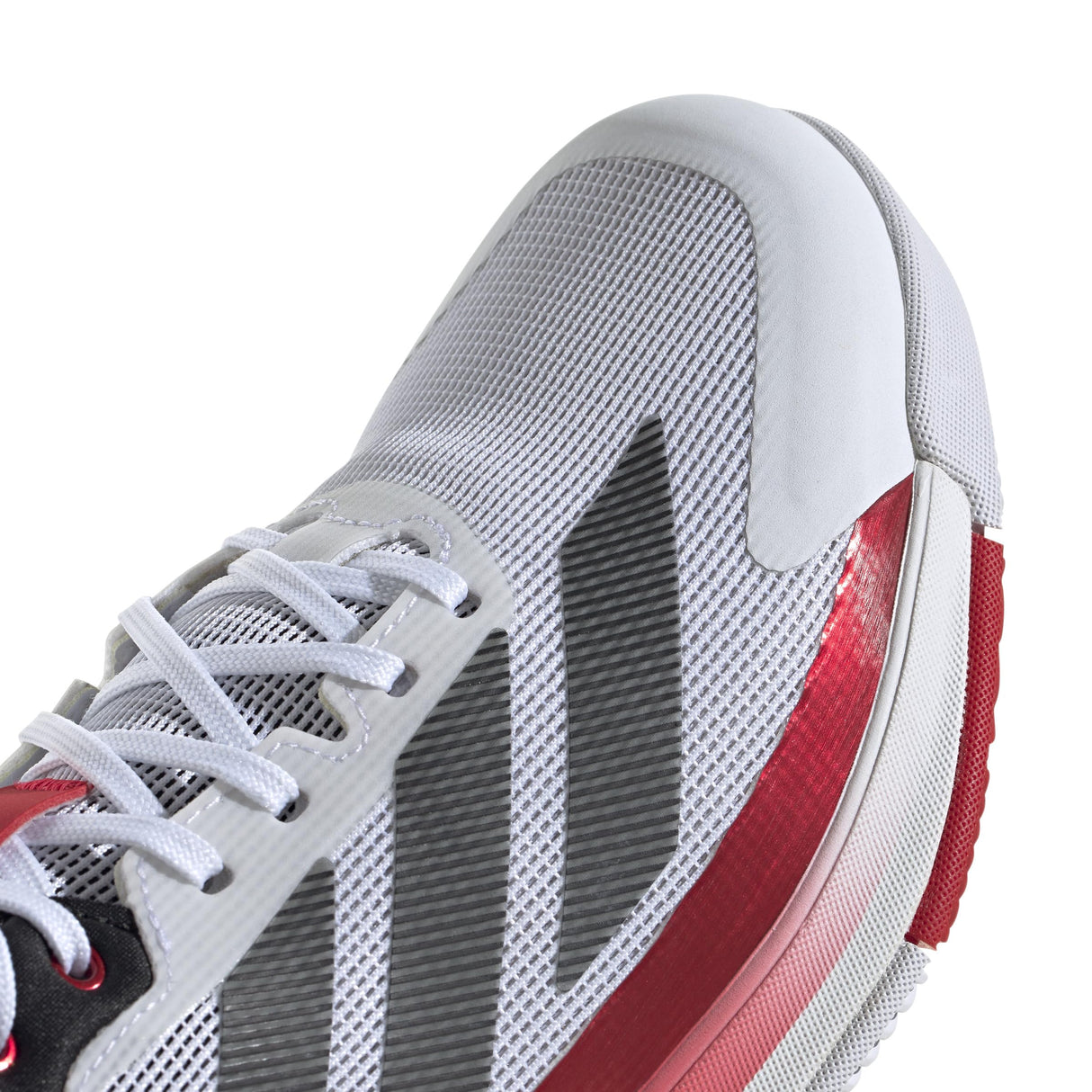 adidas Crazyquick Boost Padel Shoes, Zapatos Hombre, Cloud White/Core Black/Lucid Red, 42 EU