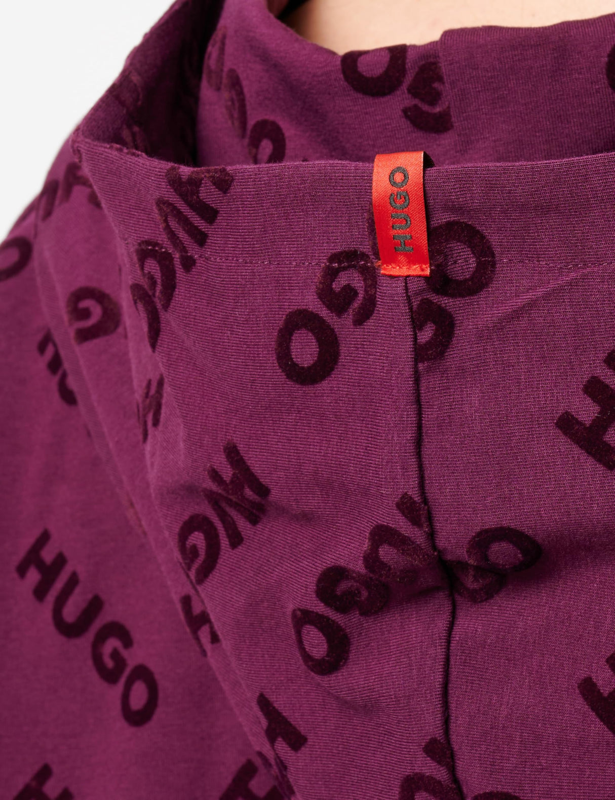 HUGO VLOCKY_Hoodie Loungew_Sudadera, Medium Purple510, L para Mujer