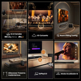 Hisense AX5140Q - Barra de Sonido 5.1.4, 600W, 13 Altavoces, Subwoofer y Altavoces Traseros Inalámbricos, Dolby Atmos, DTS:X, Ecualizador IA, Calibración Automática, Hi-Concerto, EzPlay 3.0