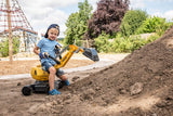 Rolly Toys RollyToys rollyDigger Komatsu (Juguete de Arena, Color Gris/Amarillo, para niños de 3 a 8 años, Bloqueo automático) 421169, 102 x 43 x 74 cm