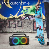 RYGHT TOOGO XL R481047 – Altavoz Exterior inalámbrico con LED RGB – 7 Horas de autonomía, Color Negro