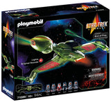 PLAYMOBIL 71089 Star Trek - Klingon Bird-of-Prey, Nave klingon con Efectos de Luz, Sonidos Originales y Figuras Coleccionables, Para Fans de Star Trek y Niños a partir de 10 Años