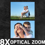 AGFA Photo Realishot DC8200 - Cámara Digital Compacta, 18MP, Video Full HD, Pantalla LCD 2.7'', Zoom Óptico 8X, Batería de Litio y Tarjeta SD de 16GB - Violeta