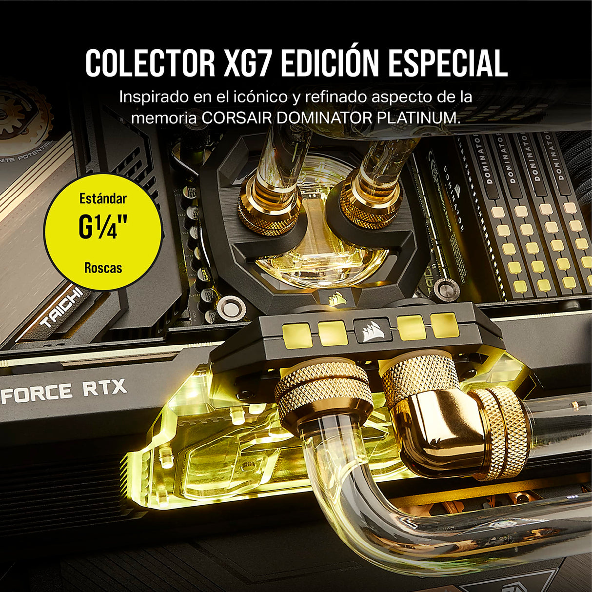 Corsair Hydro X Series XG7 RGB RX 7900 XTX Bloque de refrigeración líquida para GPU - para AMD Radeon™ RX 7900 XTX - Bloque de refrigeración líquida para GPU de Cobre - Negro