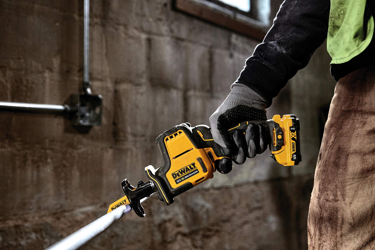 DeWalt DCS312D2-QW Sierra Sable sin escobillas XR 12V Li-Ion 2Ah, Arándano
