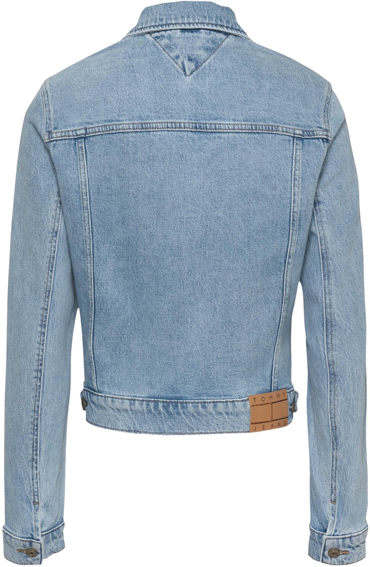 Tommy Jeans Cazadora vaquera Mujer Classic Trucker Regular Fit, Azul (Denim Light), M