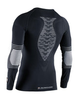 X-Bionic Energizer 4.0 Camisa Cuello Redondo y Mangas largas para Hombre - Alta tecnología para Deportes de Invierno con características de termorregulación y Rendimiento mejoradas - Negro/Blanco, M
