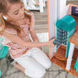 KidKraft Casa de muñecas de madera Camila con muebles y accesorios, Casita de juguete con gato, ascensor y piscina para muñecas de 30 cm, juguetes niños y niñas desde 3años (65986) Exclusivo en Amazon