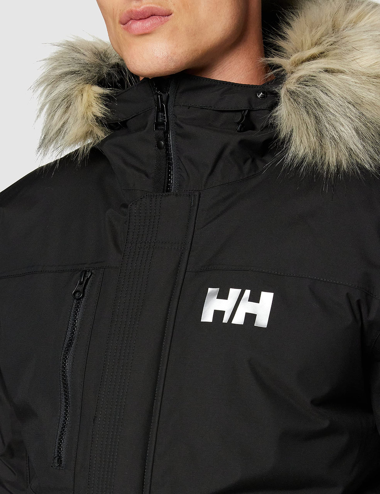 Helly Hansen Hombre Chaqueta Bomber, Negro, L